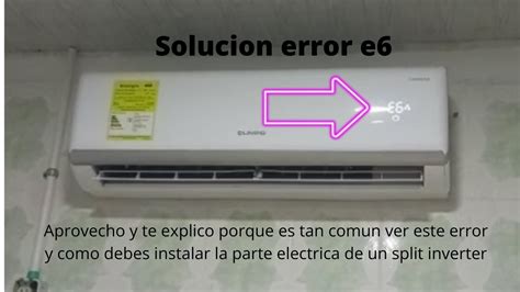 condizionatore zephir errore e6